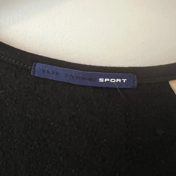 Tahari Athleisure Black Top - Picture 3 of 6